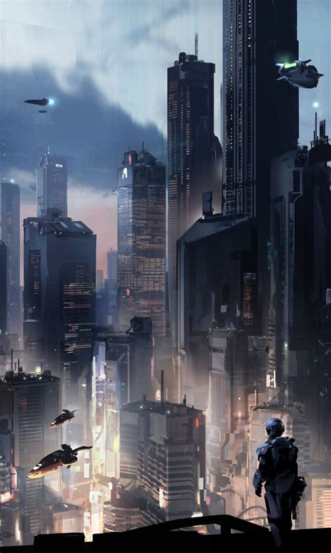 Image Result For Halo 5 Concept Art Cyberpunk City Futuristic City