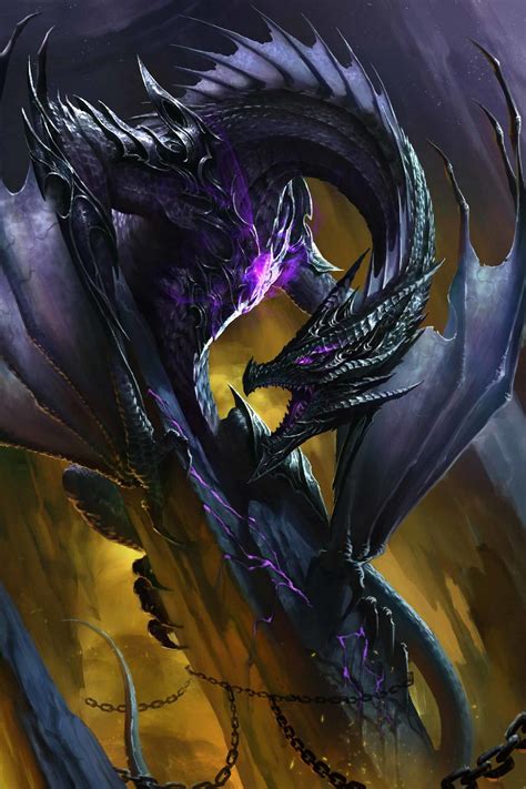 Dark Dragon Dragones Dragones Mitologicos Diseño De Dragón