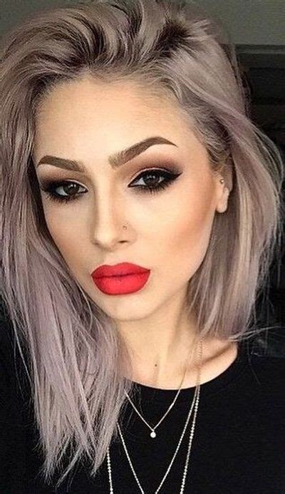 Grayish Hair Color With Lilac Undertones Hair Color For Fair Skin Cool