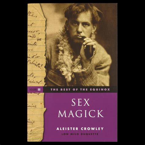 Sex Magick Aleister Crowley