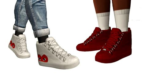 Sims 4 Jordan Cc Shoes Ebonix Balenciagas Buty Buty Damskie