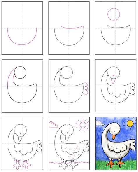 How To Draw A Goose · Art Projects For Kids Kids Art Projects Easy