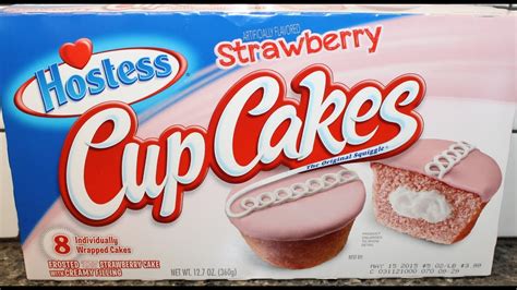 Hostess Strawberry Flavored Cupcakes Review Youtube