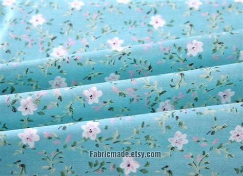 Pink White Roses Floral Cotton Fabric Fabric 12 Yard Etsy