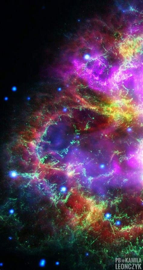 Multiwavelength Crab Nebula With Images Space Iphone Wallpaper