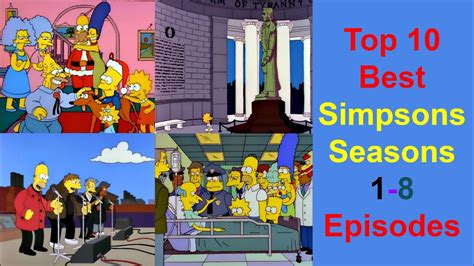 The Simpsons Top 10 Best Seasons 1 8 Episodes Youtube