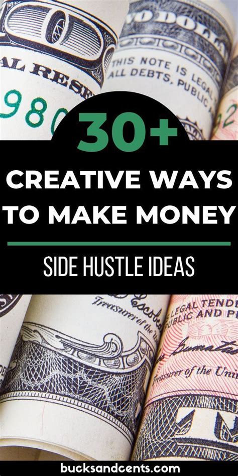 The Words 30 Creative Ways To Make Money Side Hustle Ideas