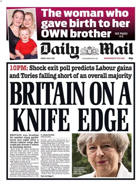 Final Editions Of Uk Newspaper Front Pages Reveal Shock Of