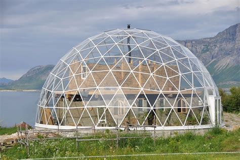 A Cob House Built Inside A Geodesic Dome In The Arctic Geodesic Dome
