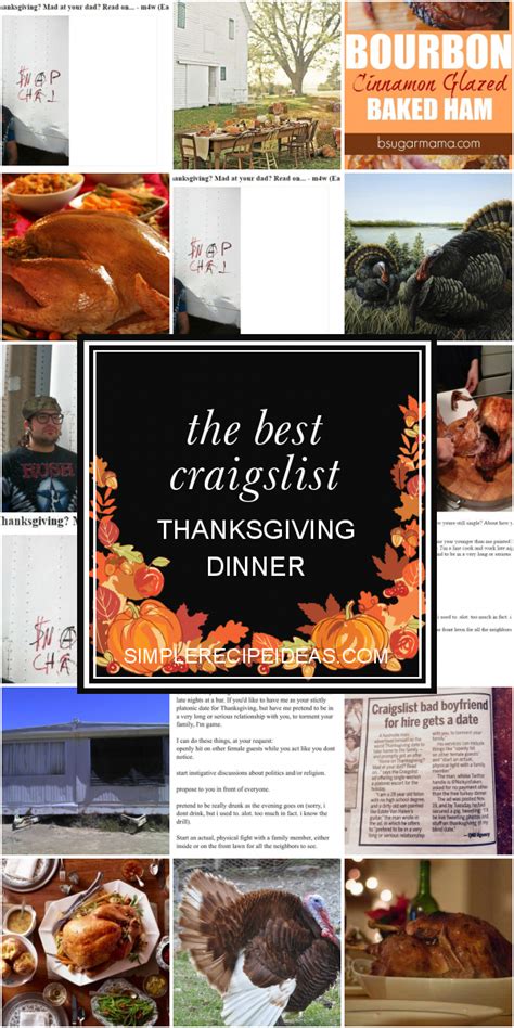 Best craigs thanksgiving dinner from 25 best ideas about kimberly stewart on pinterest. The Best Craigslist Thanksgiving Dinner - Best Recipes Ever