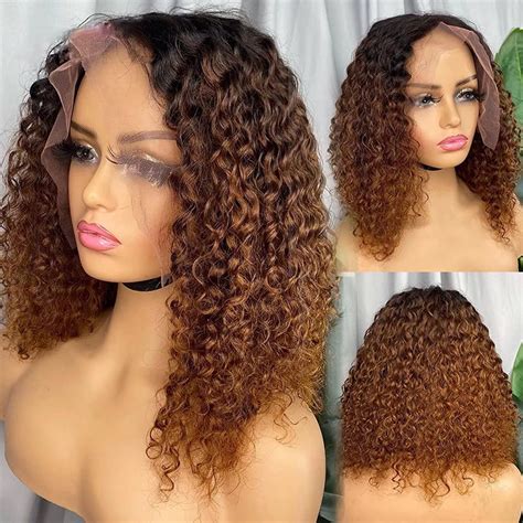 Natural Wig Ombre Blonde 1b30 Color Lace Frontal Human