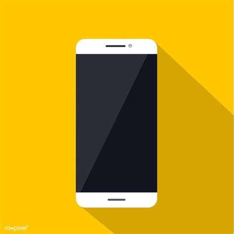 Illustration Of Mobile Phone Isolated Free Image By
