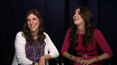 Mayim Bialik And Allison Josephs On Set For Their Associate Press Interview Jewinthecity Com
