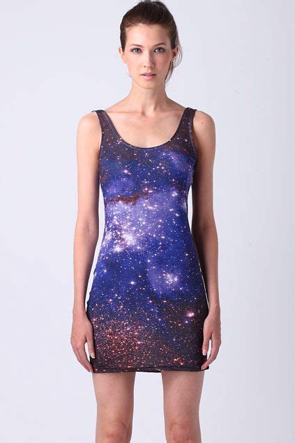 Blue Starry Sky Body Conscious Dress Dresses Romwe Dress Flirty Dresses