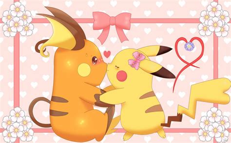 Pokemon Ships Cute Pokemon Raichu Pikachu Sweet Kisses Hobbyist
