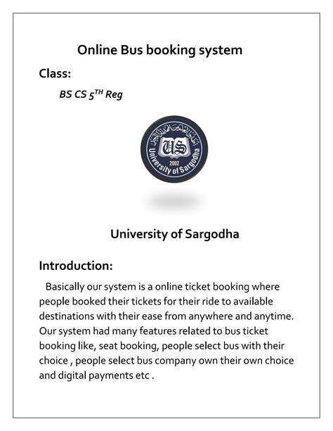 Solution Uml Diagrams Of Bus Booking System Studypool