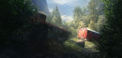Sign up now & start reading! ArtStation - Little red train, Timothée MATHON