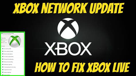 Xbox Network Update Today Fix Xbox Live Youtube