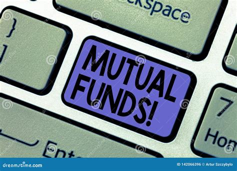 Handwriting Text Writing Mutual Funds Concept Meaning Investment