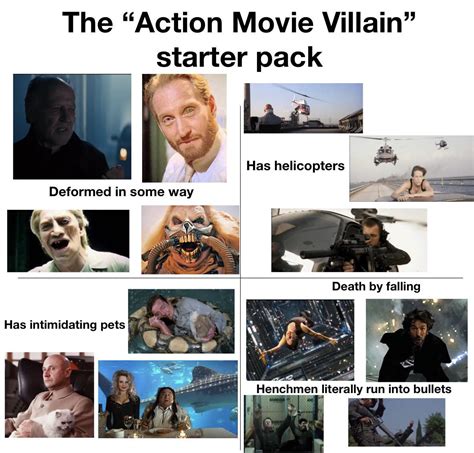 The Action Movie Villain Starter Pack Rstarterpacks