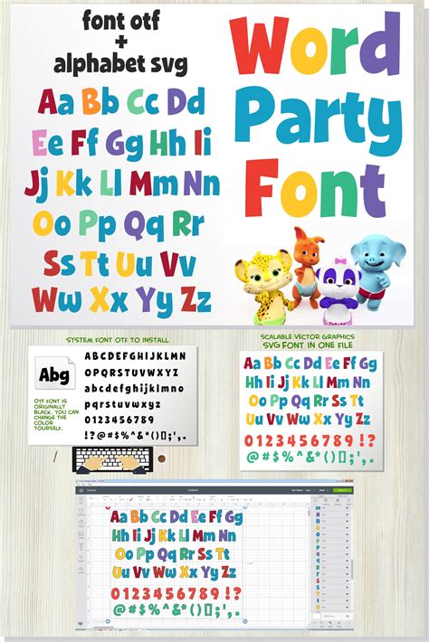 Word Party Font