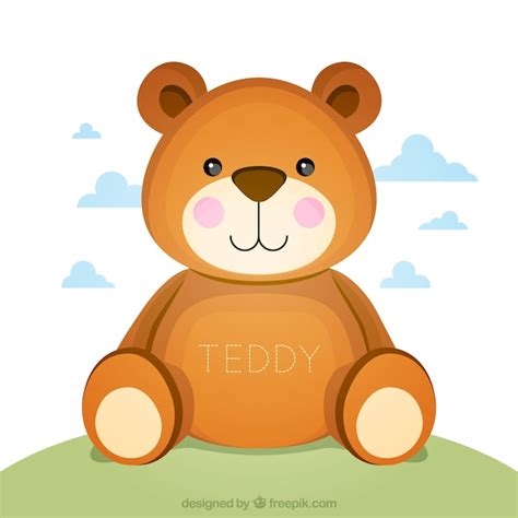Cute Teddy Bear Vector Free Download