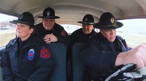 Nebraska State Patrol Performs A Classic Christmas Story Scene
