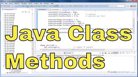 Java Programming Tutorial 09 Class Methods With Parameters Youtube