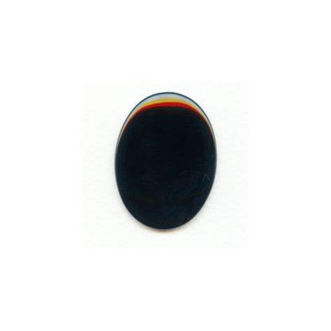 Black Onyx Cabochon Oval Buff Top 40x30mm 1