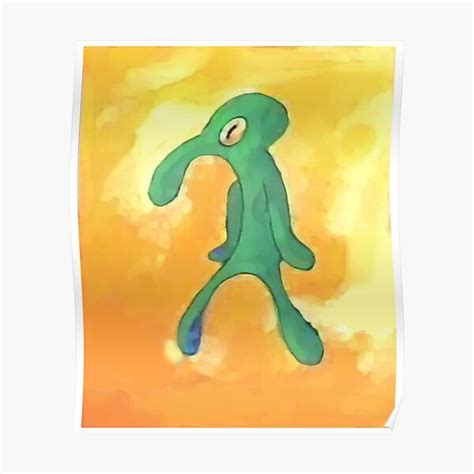 Bold And Brash Squidward High Res Bold And Brash Repaint Poster For