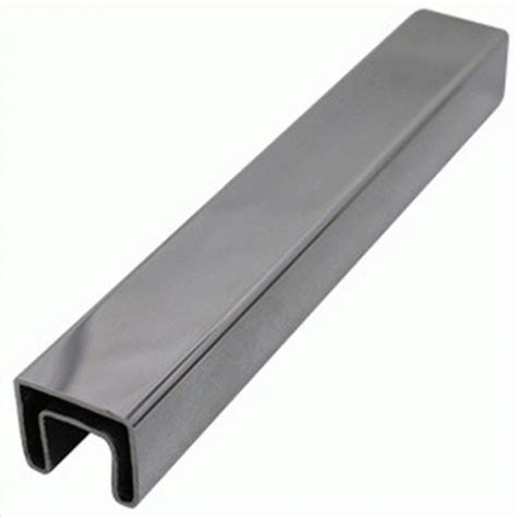 Buy Stainless Steel 25mm X 21mm Rectangular Slotted Top Rail Online