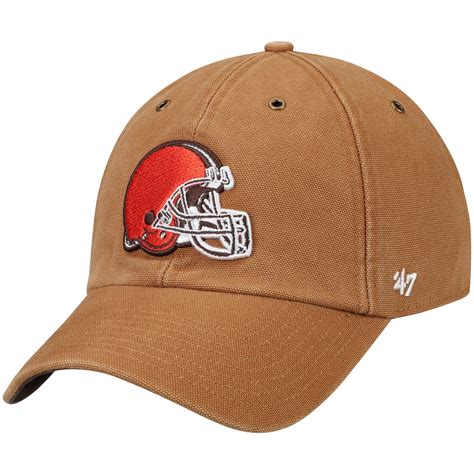 Mens Carhartt X 47 Brown Cleveland Browns Clean Up Adjustable Hat