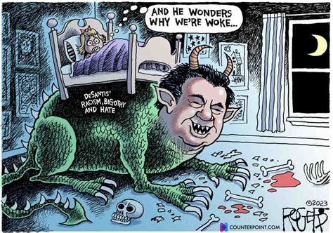 Political Cartoon On Desantis Cracks Down By Rob Rogers At The Comic News
