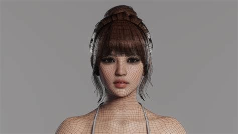 Joy Realistic Female Character Low Poly 3d Model Free Download Official