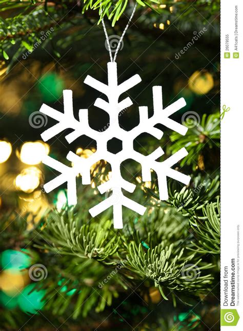 White Artificial Snowflake Stock Image Image Of White 26079555