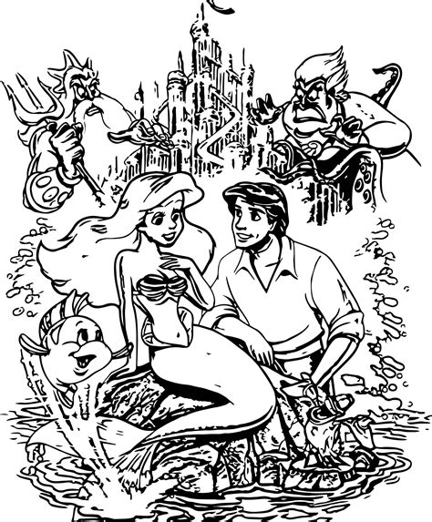 Walt Disney Characters Coloring Pages At Free