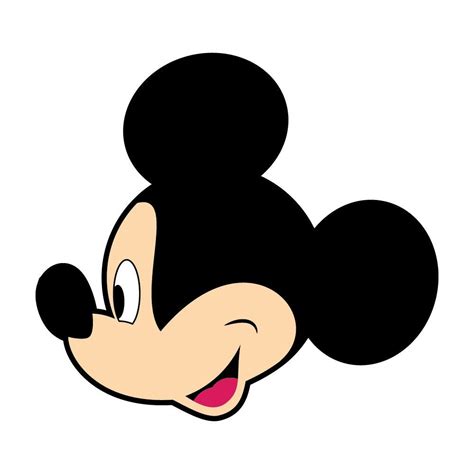 Disneys Mickey Mouse In Profile Printable Iron On