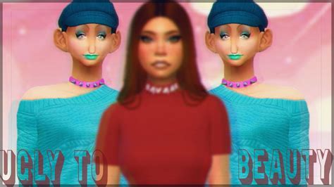 The Sims 4 Cas Ugly To Beauty Challenge Cc List Youtube
