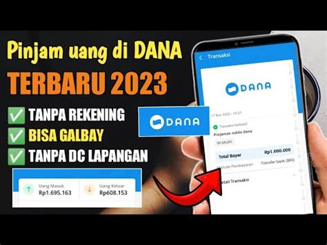 PASTI BEHASIL CARA PINJAM SALDO DANA LANGSUNG DI APK DANA TERBARU 2023