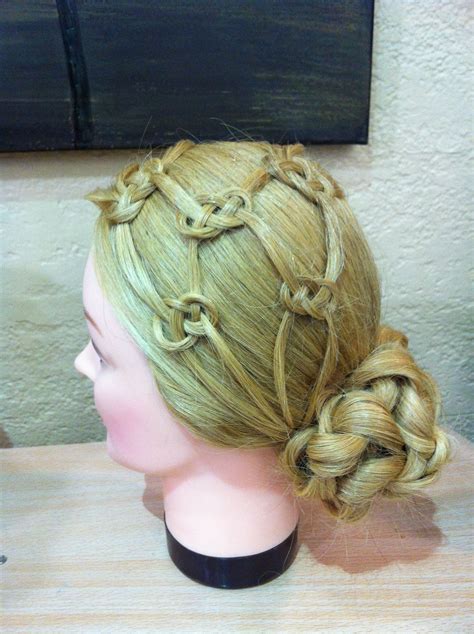 Celtic hair design, united states. Celtic knot updo by me | Celtic knot hair, Hair designs ...