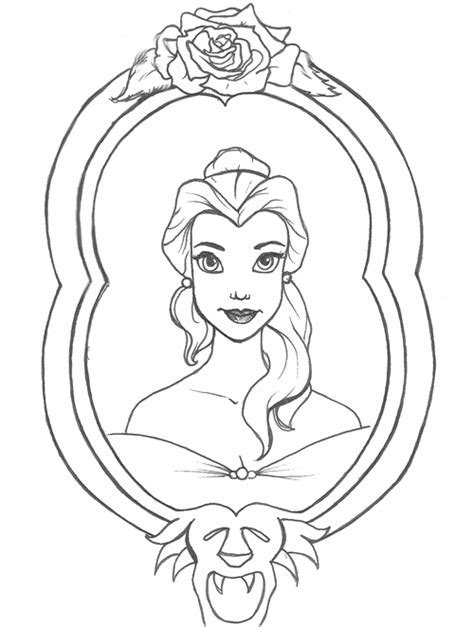Beast is reading a book from beauty and the beast at the desk the beast gentlement gaston and belle. Beauty And The Beast Mirror Drawing Sketch Coloring Page
