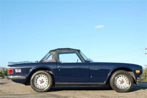 Rare Original Sapphire Blue Triumph Tr6 Convertible
