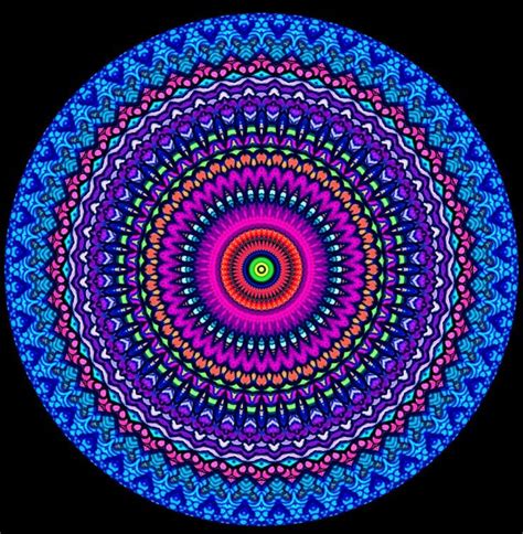 Kaleidoscope Mandala Optical Art By Sequin World Optical Art Mandala
