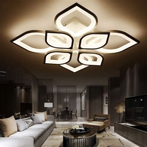 Modern Acrylic Design Ceiling Lights Bedroom Living Room 90260v White
