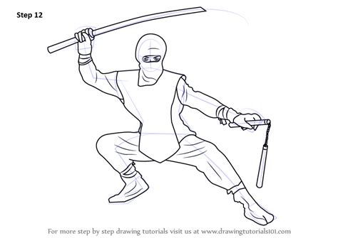 Learn How To Draw A Ninja Ninjas Step By Step Drawing Tutorials