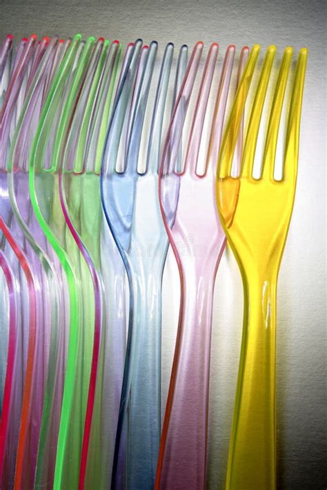 Colorful Plastic Forks Stock Photo Image Of Colors Forks 2437158