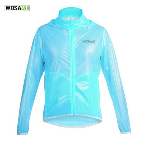 Wosawe Summer Men Women Cycling Raincoat Waterproof Windproof Jacket