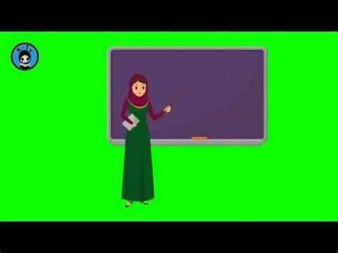 Animasi Bergerak Guru Mengajar Materi Belajar Online