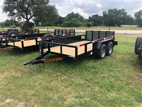 Ranch King 6x12 Double Axle Utility Trailer With Bifold 2171