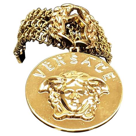 New Versace Mens Gold Plated Medusa Bracelet At 1stdibs Versace Mens